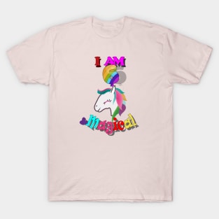 unicorn 6th birthday: I am 6 and magical T-Shirt